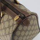 GUCCI GG Supreme Web Sherry Line Bag PVC Beige Gold 40 02 007 Auth bs30926-18