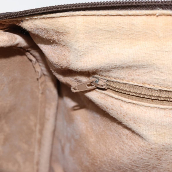 GUCCI GG Supreme Web Sherry Line Bag PVC Beige Gold 40 02 007 Auth bs30926