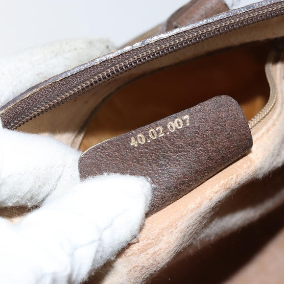 GUCCI GG Supreme Web Sherry Line Bag PVC Beige Gold 40 02 007 Auth bs30926