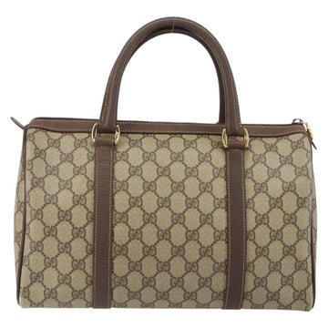 GUCCI GG Supreme Web Sherry Line Bag PVC Beige Gold 40 02 007 Auth bs30926 - 0