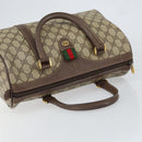 GUCCI GG Supreme Web Sherry Line Bag PVC Beige Gold 40 02 007 Auth bs30926-6