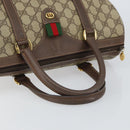 GUCCI GG Supreme Web Sherry Line Bag PVC Beige Gold 40 02 007 Auth bs30926-7