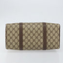 GUCCI GG Supreme Web Sherry Line Bag PVC Beige Gold 40 02 007 Auth bs30926-5