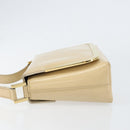 GUCCI Shoulder Bag Patent leather Beige Gold 007 2113 0278 Auth bs30927-4