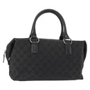 GUCCI GG Canvas Hand Bag Black 113009 Auth bs30929-1