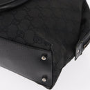 GUCCI GG Canvas Hand Bag Black 113009 Auth bs30929-16