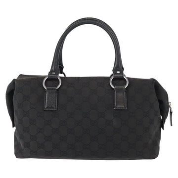 GUCCI GG Canvas Hand Bag Black 113009 Auth bs30929 - 0