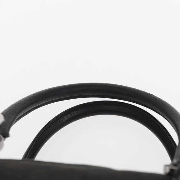 GUCCI GG Canvas Hand Bag Black 113009 Auth bs30929