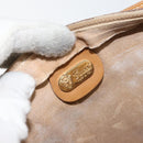 GUCCI Micro GG Supreme Bag PVC Leather Beige Gold 006 904 0555 Auth bs30930-9