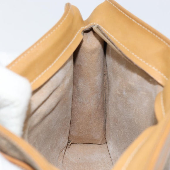 GUCCI Micro GG Supreme Bag PVC Leather Beige Gold 006 904 0555 Auth bs30930