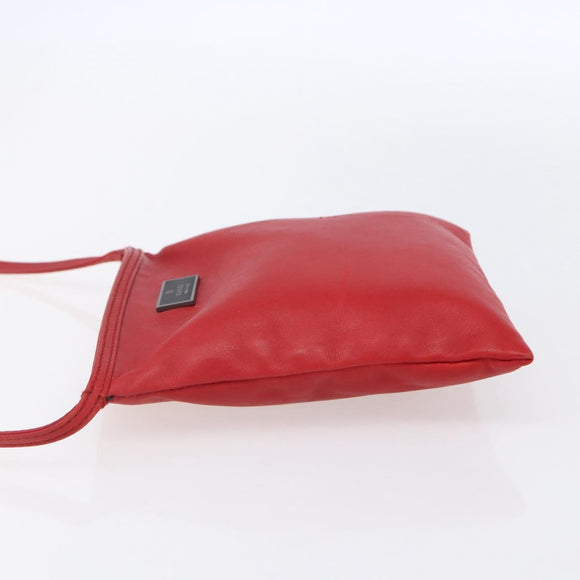 GUCCI Shoulder Bag Leather Red 039 0999 1669 Auth bs30931