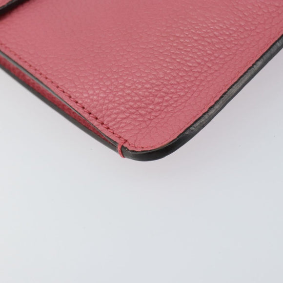 GUCCI New Jackie Shoulder Bag Leather Pink Silver Auth bs30932