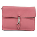 GUCCI New Jackie Shoulder Bag Leather Pink Silver Auth bs30932-2