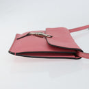 GUCCI New Jackie Shoulder Bag Leather Pink Silver Auth bs30932-4