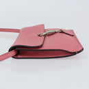 GUCCI New Jackie Shoulder Bag Leather Pink Silver Auth bs30932-5