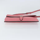 GUCCI New Jackie Shoulder Bag Leather Pink Silver Auth bs30932-9