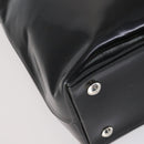 GUCCI Hand Bag Enamel 2way Black Silver Auth bs30934-13