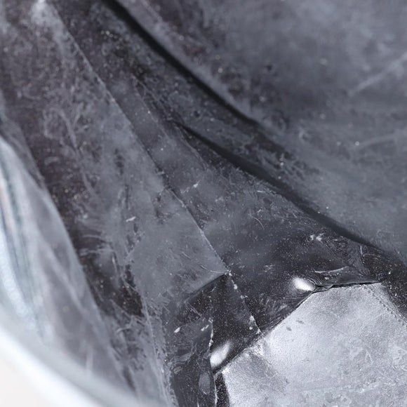 GUCCI Hand Bag Enamel 2way Black Silver Auth bs30934