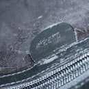 GUCCI Hand Bag Enamel 2way Black Silver Auth bs30934-20