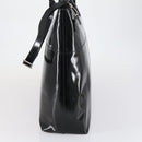 GUCCI Hand Bag Enamel 2way Black Silver Auth bs30934-4