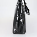 GUCCI Hand Bag Enamel 2way Black Silver Auth bs30934-5