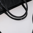 GUCCI Hand Bag Enamel 2way Black Silver Auth bs30934-9