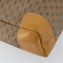 GUCCI Micro GG Supreme Tote Bag PVC Beige Gold Auth bs30935-16