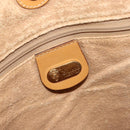 GUCCI Micro GG Supreme Tote Bag PVC Beige Gold Auth bs30935-18