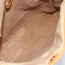 GUCCI Micro GG Supreme Tote Bag PVC Beige Gold Auth bs30935-10