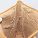 GUCCI Micro GG Supreme Tote Bag PVC Beige Gold Auth bs30935-20