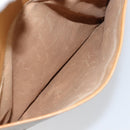 GUCCI Micro GG Supreme Tote Bag PVC Beige Gold Auth bs30935-22