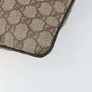 GUCCI GG Supreme Shoulder Bag PVC Leather Beige Silver 141198 Auth bs30937-14