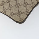 GUCCI GG Supreme Shoulder Bag PVC Leather Beige Silver 141198 Auth bs30937-15