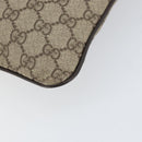 GUCCI GG Supreme Shoulder Bag PVC Leather Beige Silver 141198 Auth bs30937-16
