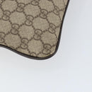 GUCCI GG Supreme Shoulder Bag PVC Leather Beige Silver 141198 Auth bs30937-17