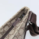 GUCCI GG Supreme Shoulder Bag PVC Leather Beige Silver 141198 Auth bs30937-10