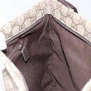 GUCCI GG Supreme Shoulder Bag PVC Leather Beige Silver 141198 Auth bs30937-20