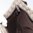 GUCCI GG Supreme Shoulder Bag PVC Leather Beige Silver 141198 Auth bs30937-21