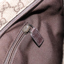 GUCCI GG Supreme Shoulder Bag PVC Leather Beige Silver 141198 Auth bs30937-22