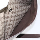 GUCCI GG Supreme Shoulder Bag PVC Leather Beige Silver 141198 Auth bs30937-24