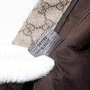 GUCCI GG Supreme Shoulder Bag PVC Leather Beige Silver 141198 Auth bs30937-12