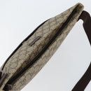 GUCCI GG Supreme Shoulder Bag PVC Leather Beige Silver 141198 Auth bs30937-6