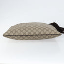 GUCCI GG Supreme Shoulder Bag PVC Leather Beige Silver 141198 Auth bs30937-5