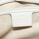 GUCCI GG Supreme Tragetasche PVC Beige Silber 211137 Auth bs30938-20