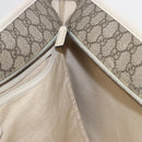 GUCCI GG Supreme Tragetasche PVC Beige Silber 211137 Auth bs30938-21