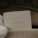 GUCCI GG Supreme Tragetasche PVC Beige Silber 211137 Auth bs30938-12