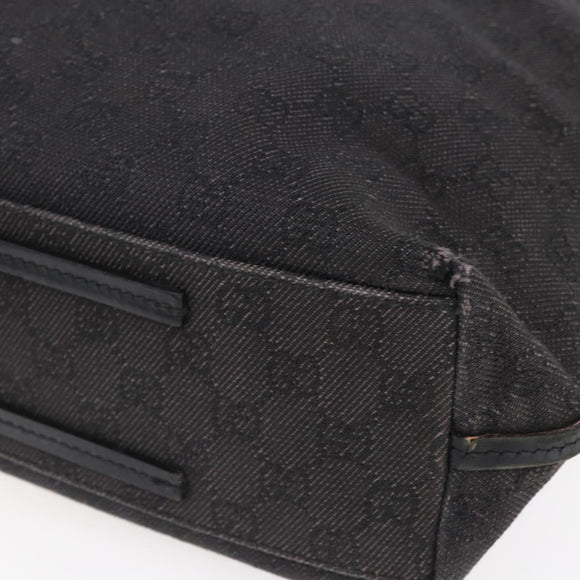 GUCCI GG Canvas Tote Bag Black 101341 Auth bs30942