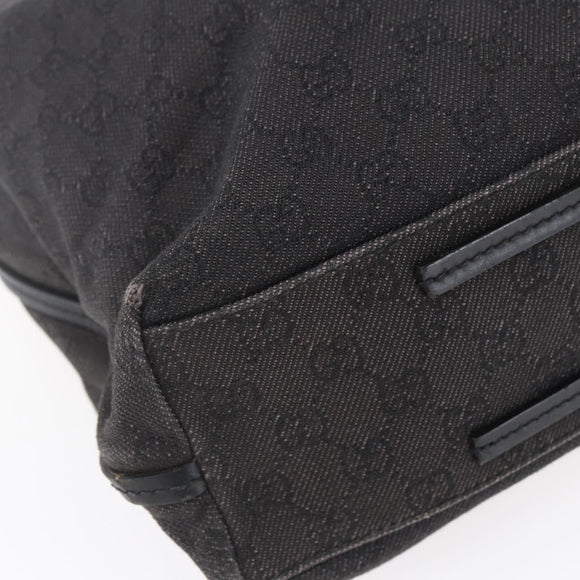 GUCCI GG Canvas Tote Bag Black 101341 Auth bs30942