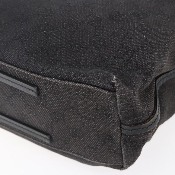 GUCCI GG Canvas Tote Bag Black 101341 Auth bs30942