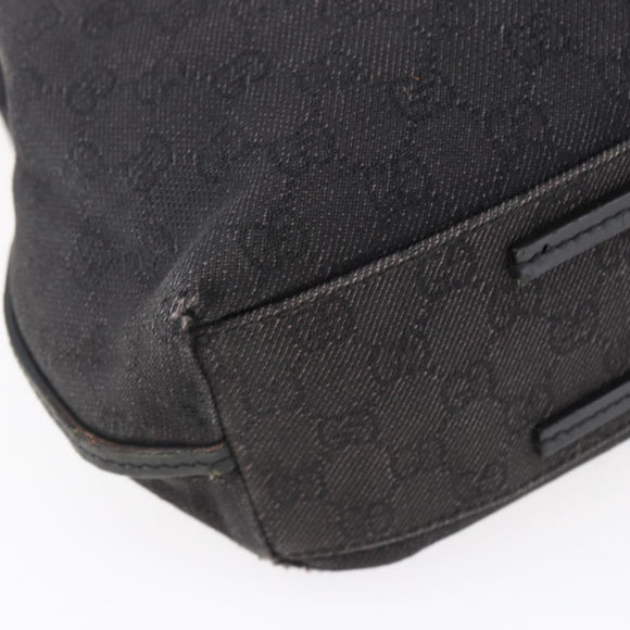 GUCCI GG Canvas Tote Bag Black 101341 Auth bs30942